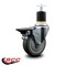 Service Caster 4'' Gray Poly Swivel 1-7/8'' Expanding Stem Caster with Brake SCC-EX20S414-PPUB-PLB-178 - alternate 3